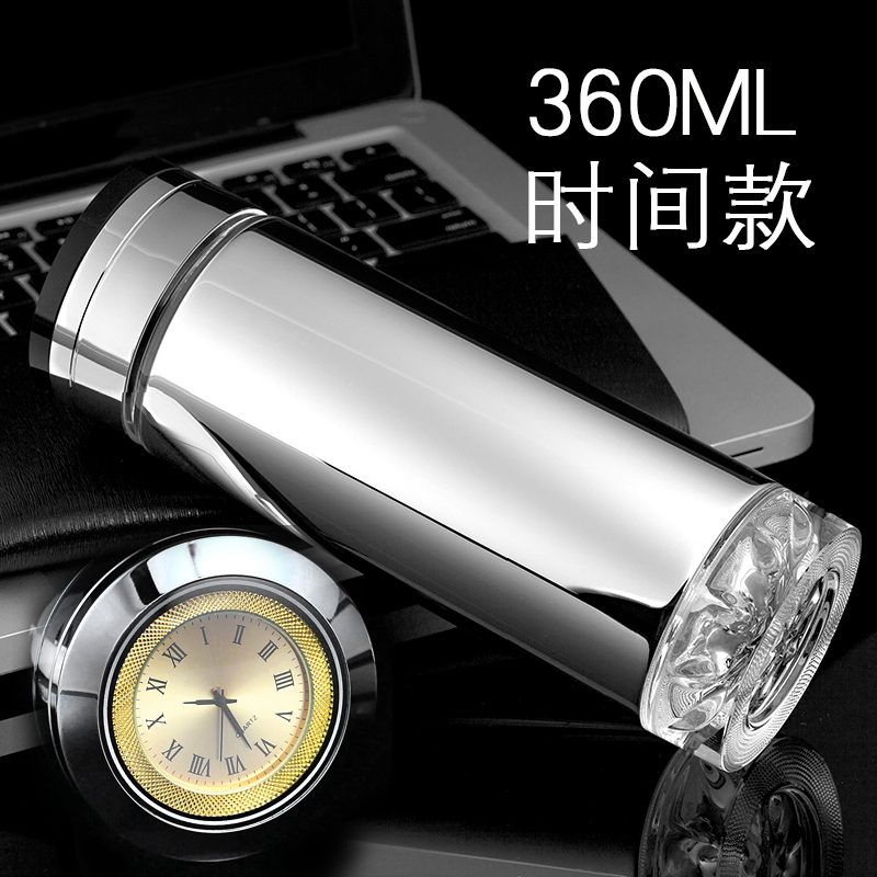 指南針玻璃保溫杯